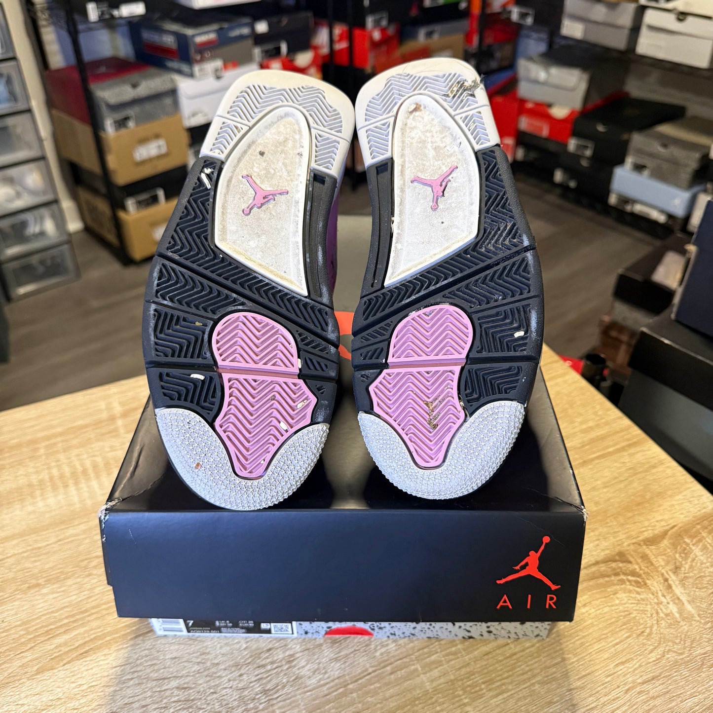 Size 7 M - AJ 4 Pink Orchid