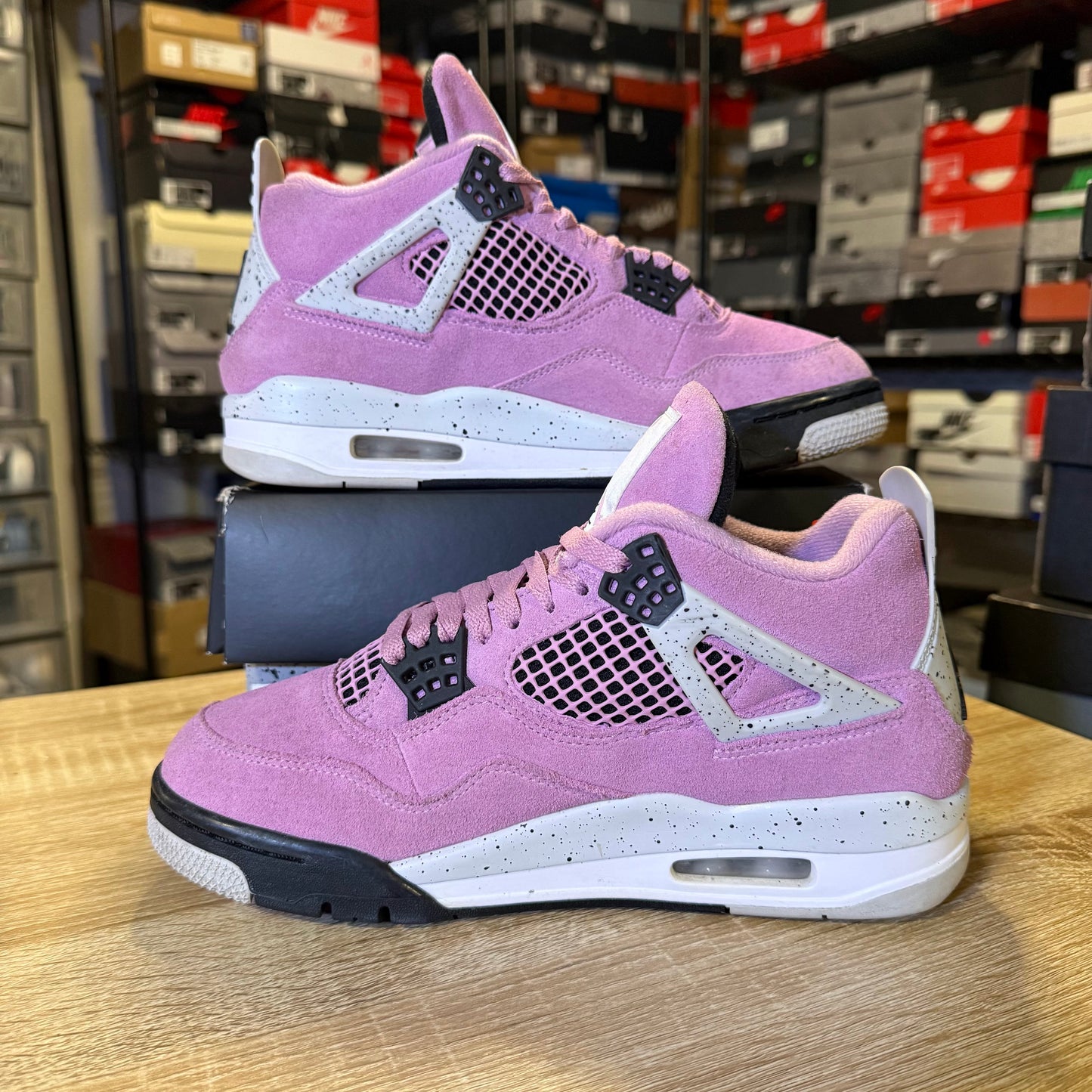 Size 7 M - AJ 4 Pink Orchid
