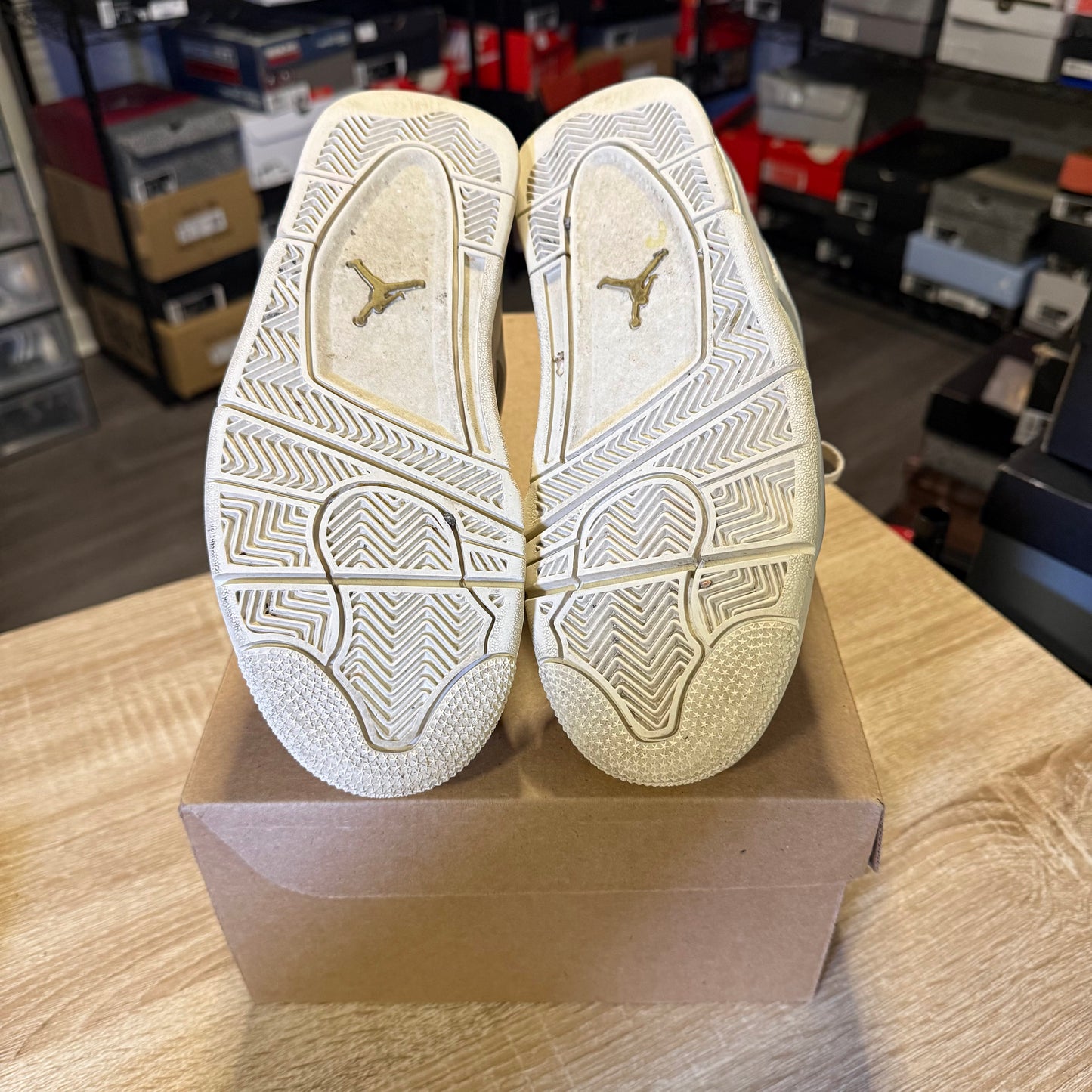 Size 6.5 M - AJ 4 Retro Metallic Gold