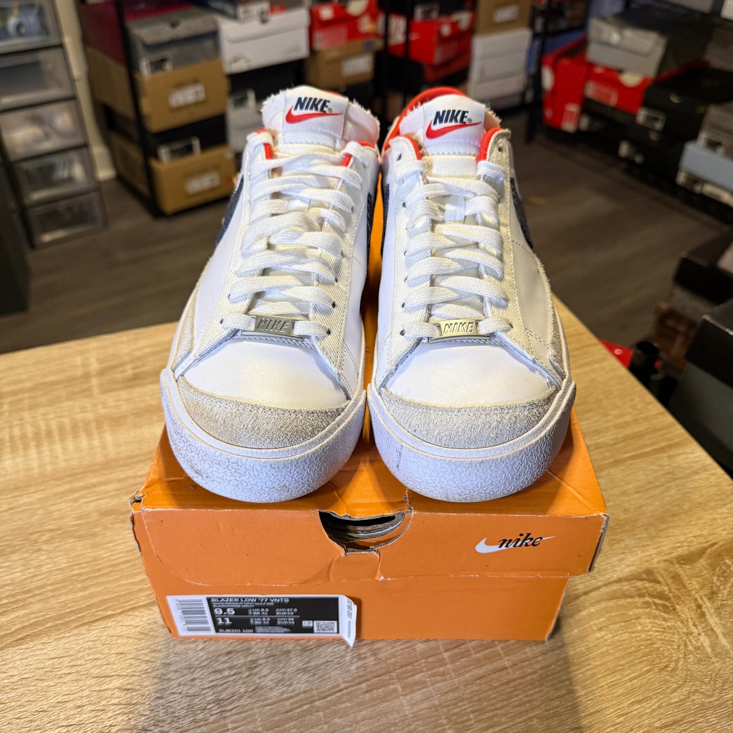 Size 9.5 - Blazer '77 Vintage Low White Midnight Navy