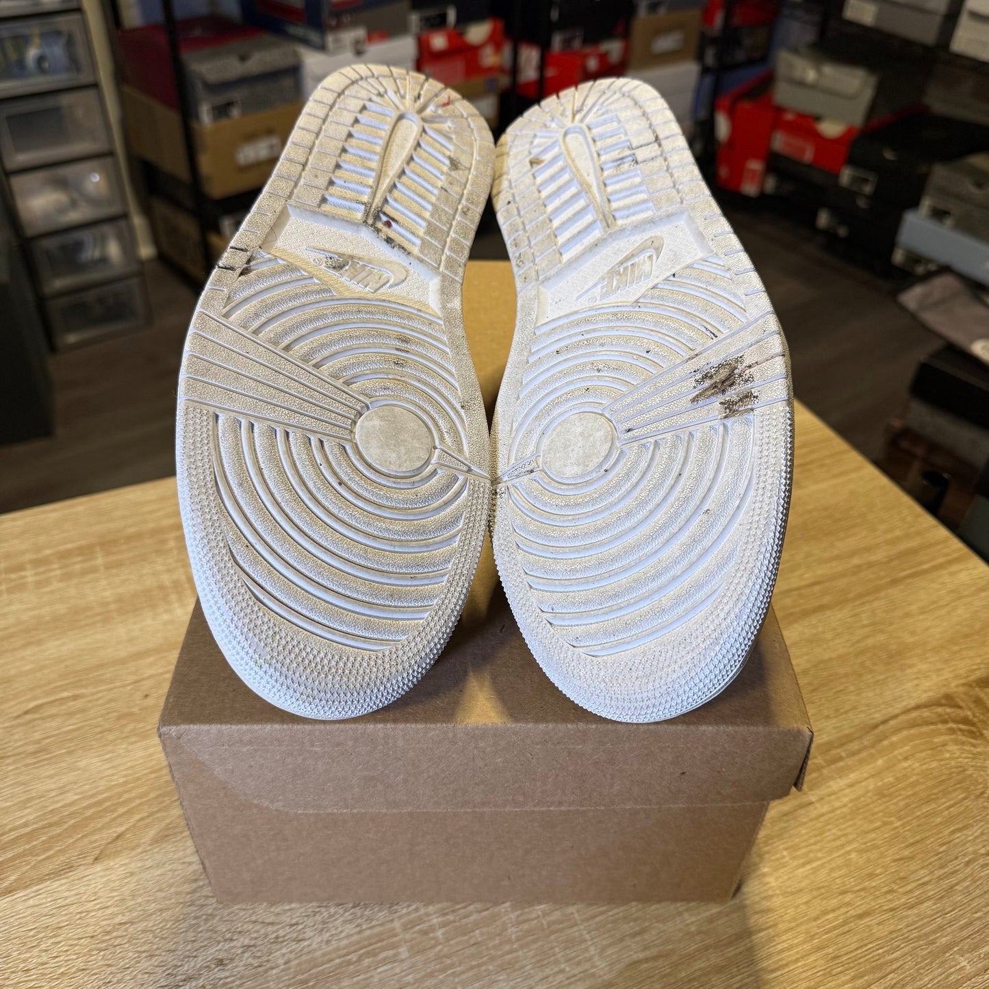 Size 12 - AJ 1 SE Craft Low Inside Out Tech Grey