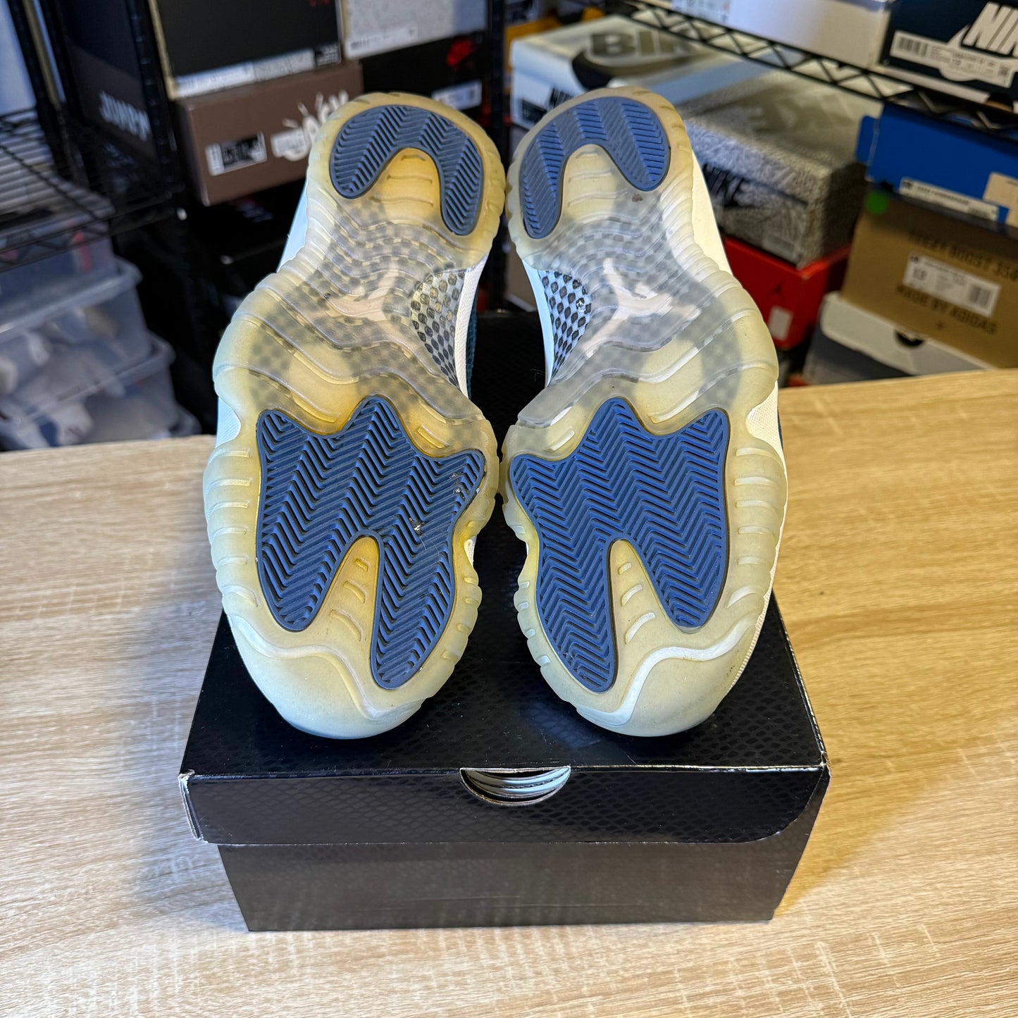 Size 10 - AJ 11 Low Navy Snakeskin
