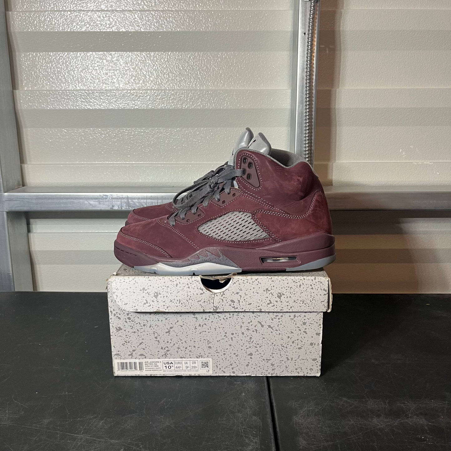 Size 10.5 - AJ 5 Burgundy