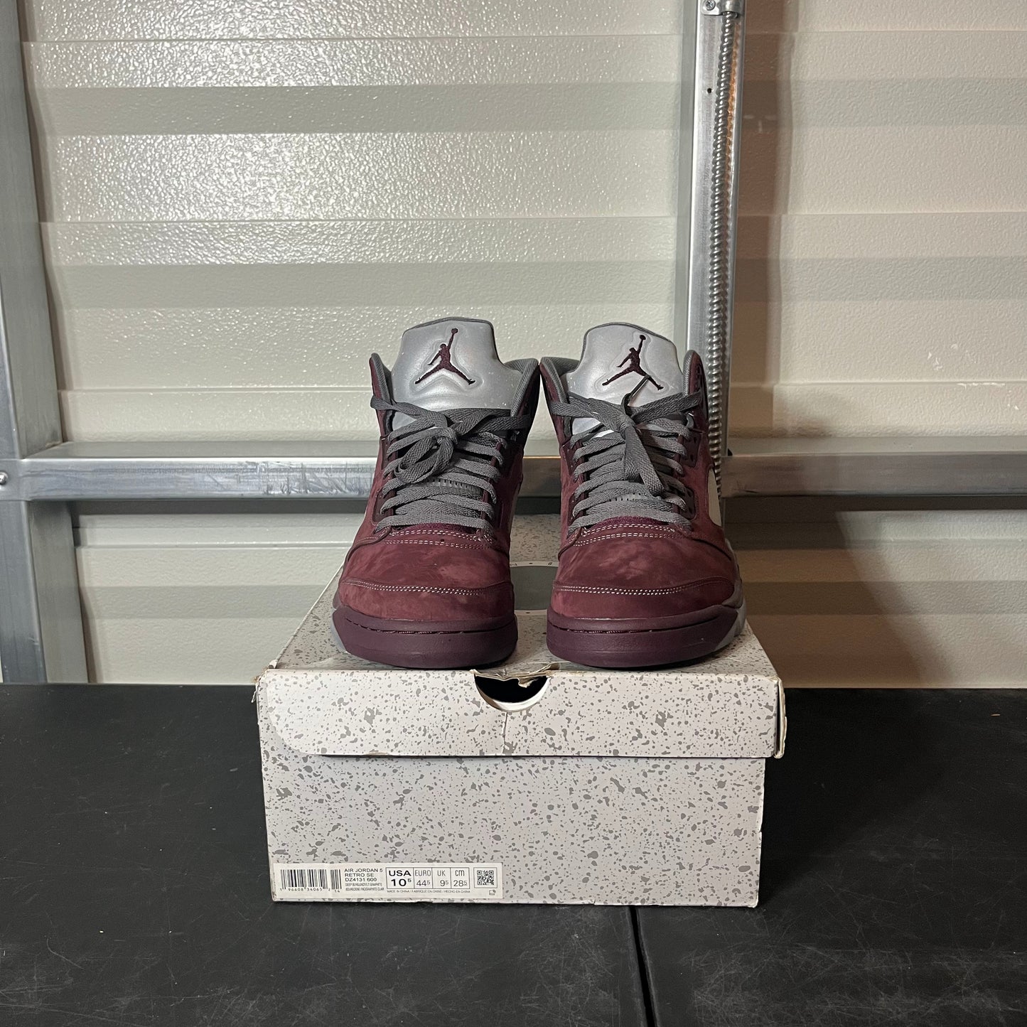 Size 10.5 - AJ 5 Burgundy