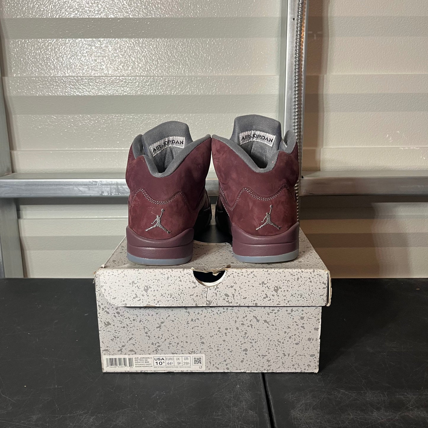 Size 10.5 - AJ 5 Burgundy