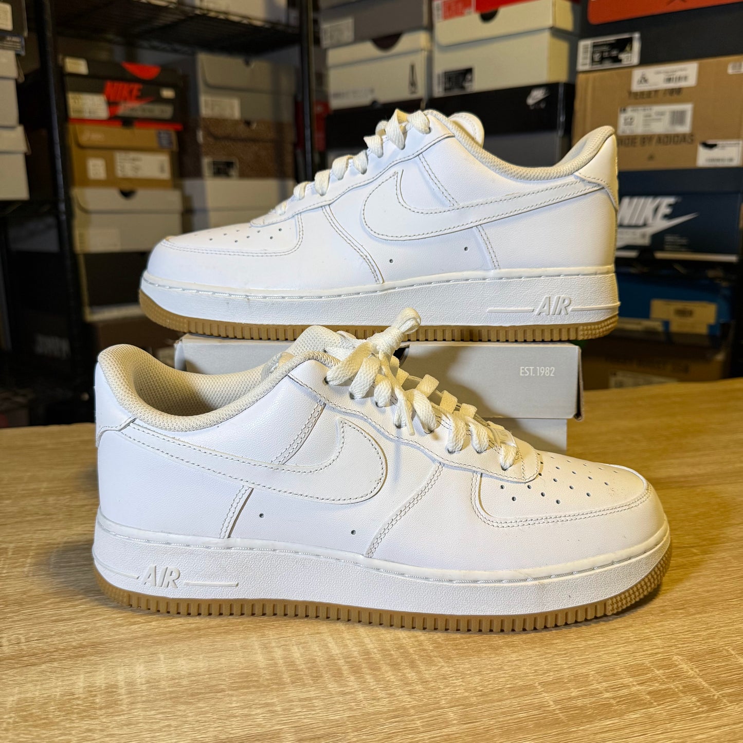 Size 10.5 - AF 1 White Gum
