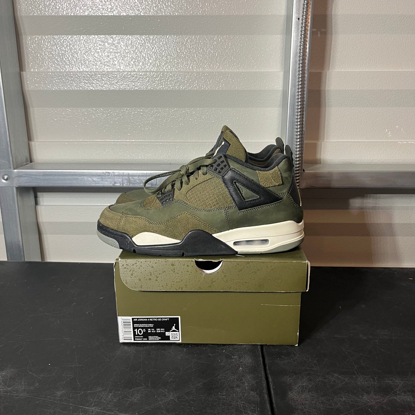 Size 10.5 - AJ 4 Craft Olive