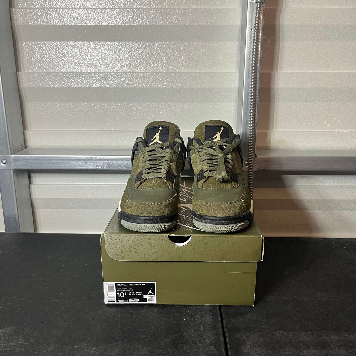 Size 10.5 - AJ 4 Craft Olive