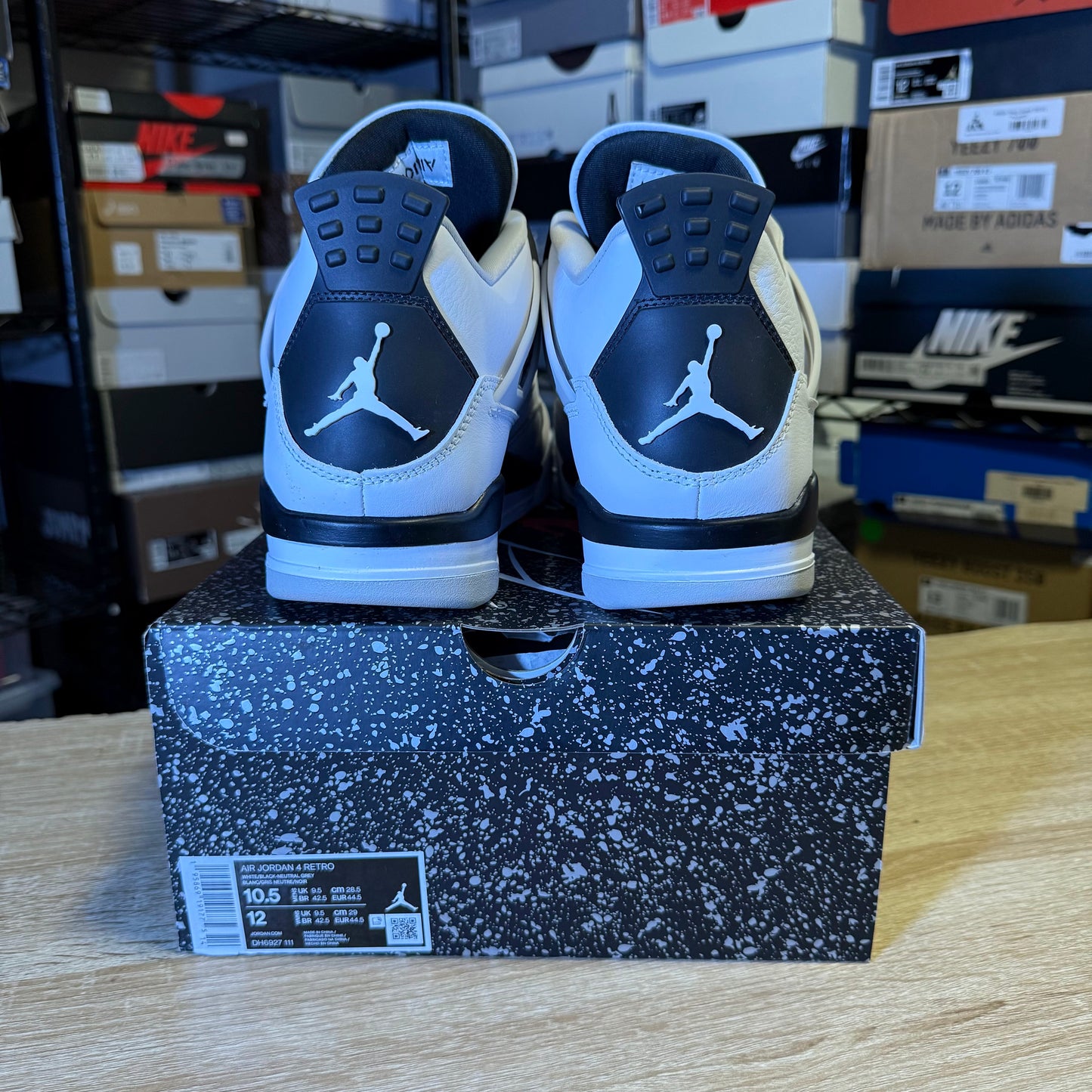Size 10.5 - AJ 4 Military Black