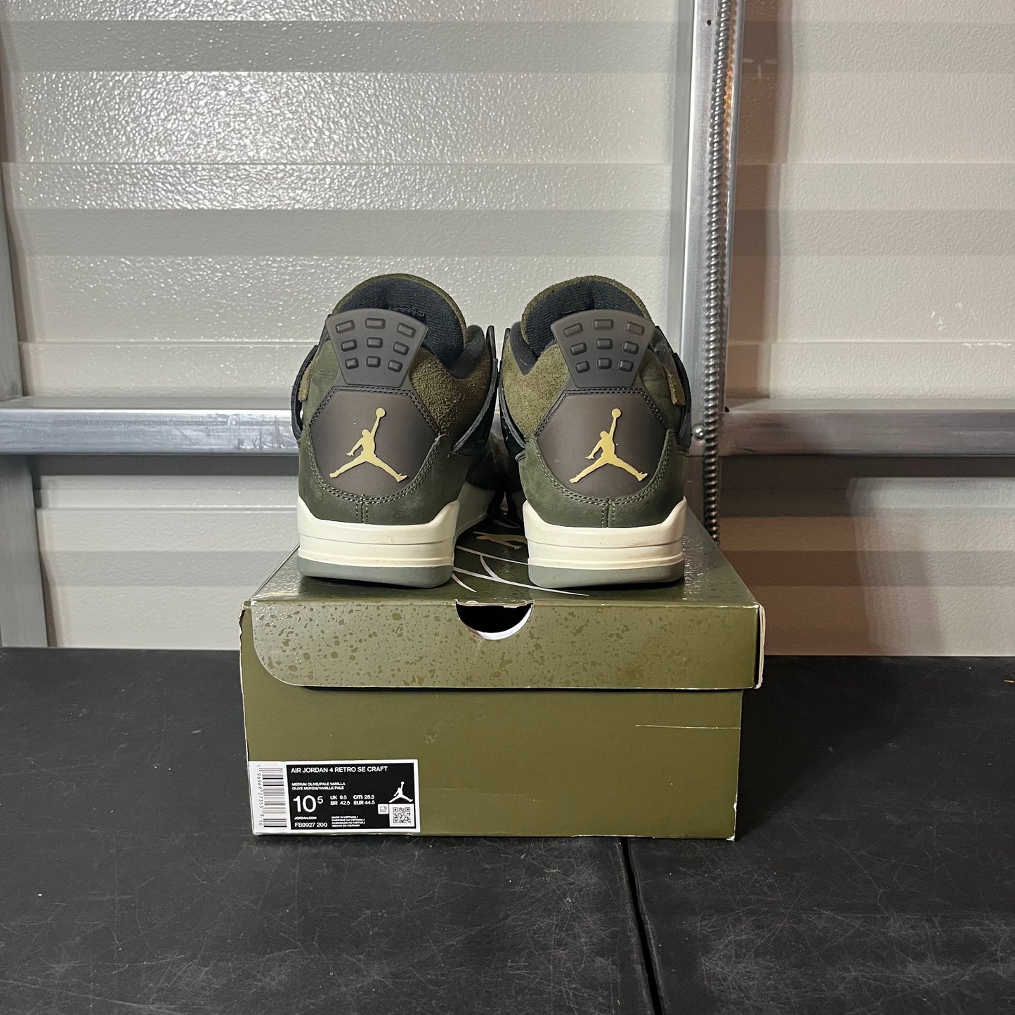 Size 10.5 - AJ 4 Craft Olive