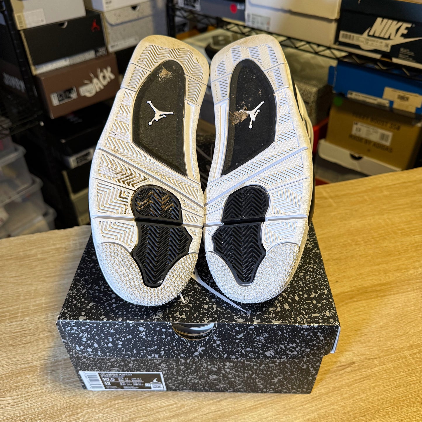 Size 10.5 - AJ 4 Military Black