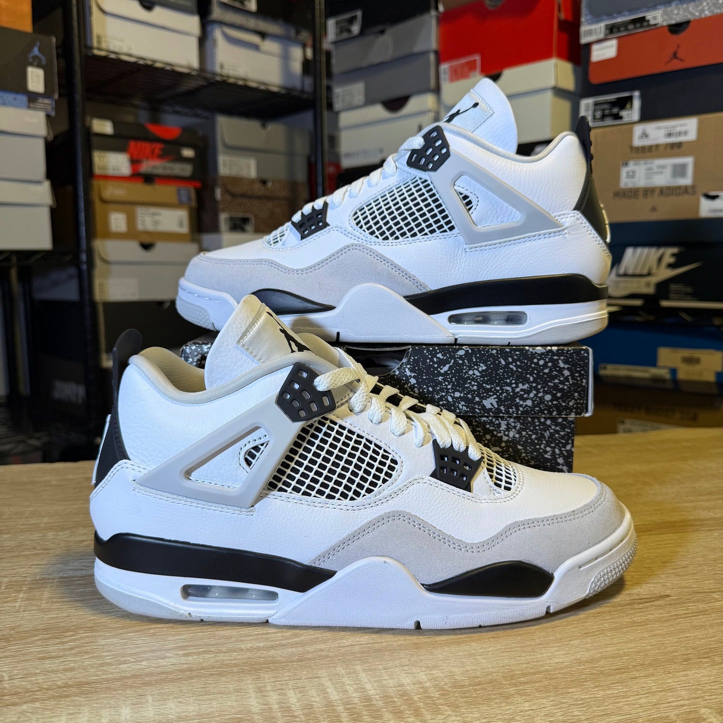 Size 10.5 - AJ 4 Military Black
