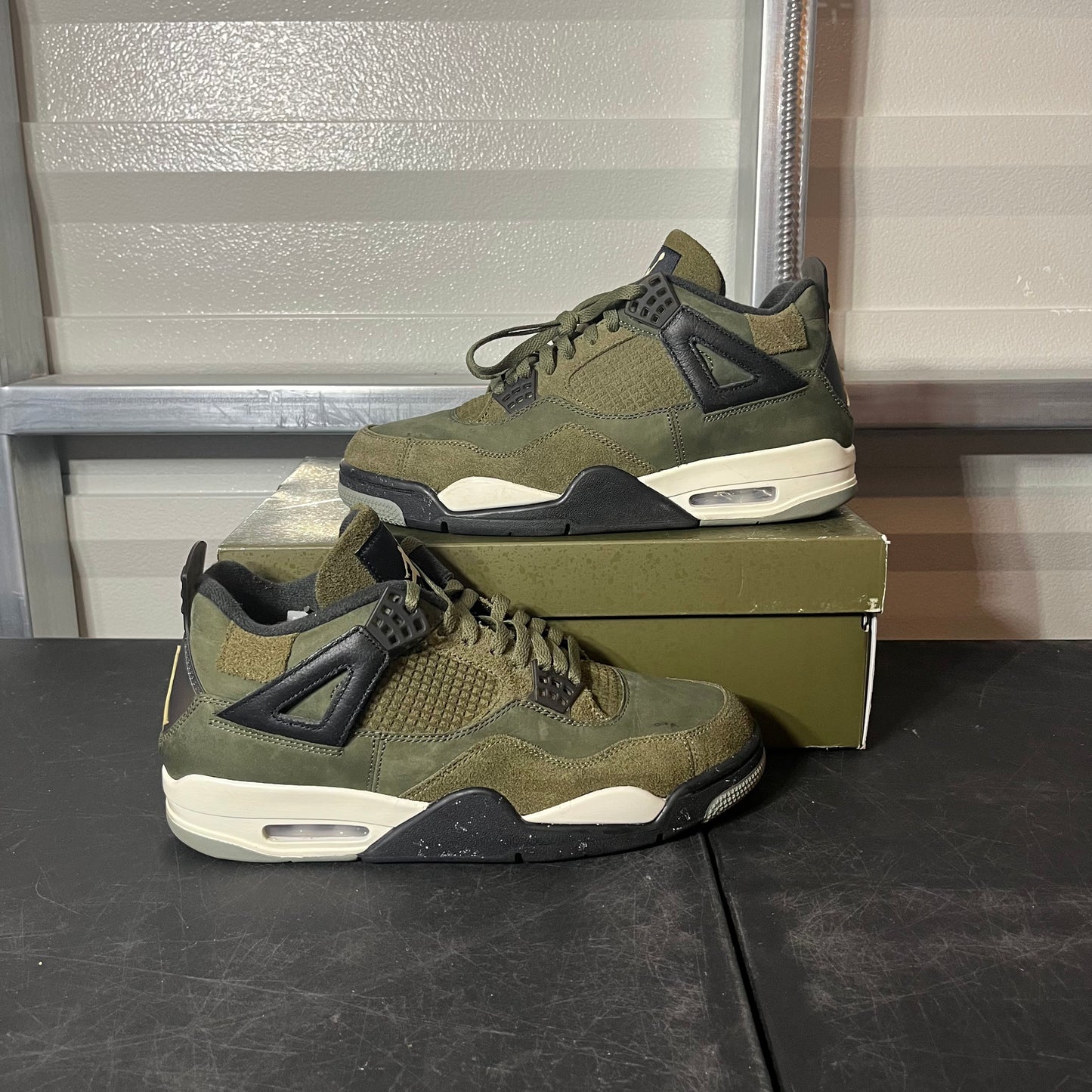 Size 10.5 - AJ 4 Craft Olive