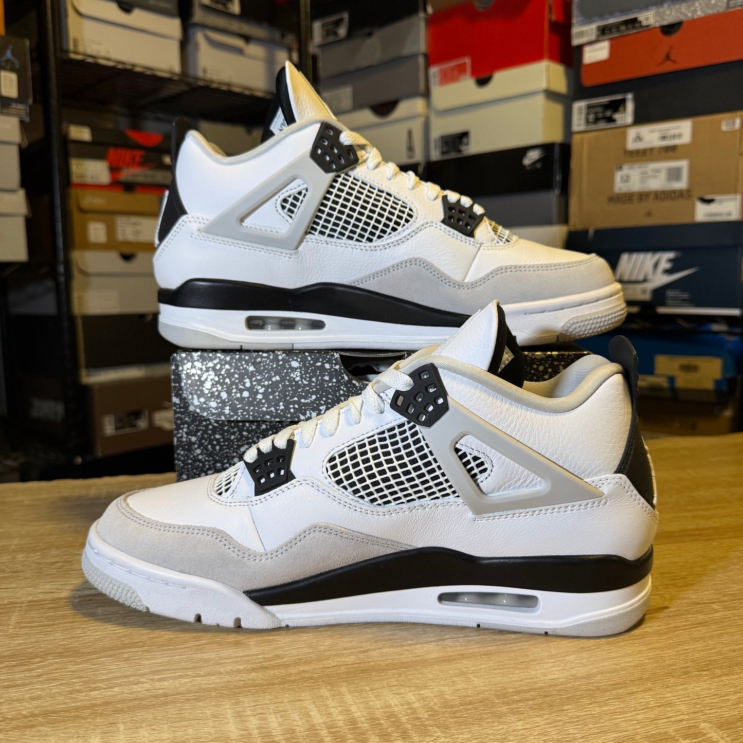 Size 10.5 - AJ 4 Military Black