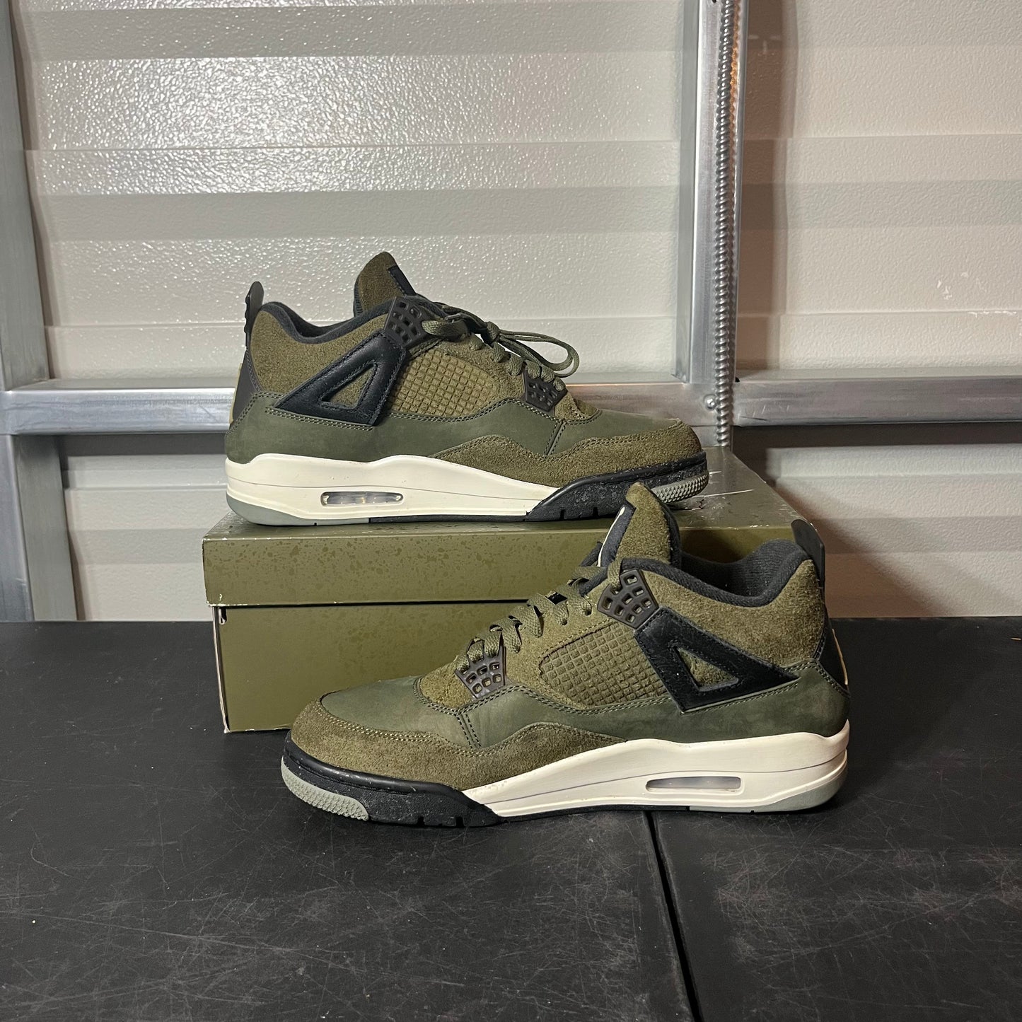 Size 10.5 - AJ 4 Craft Olive