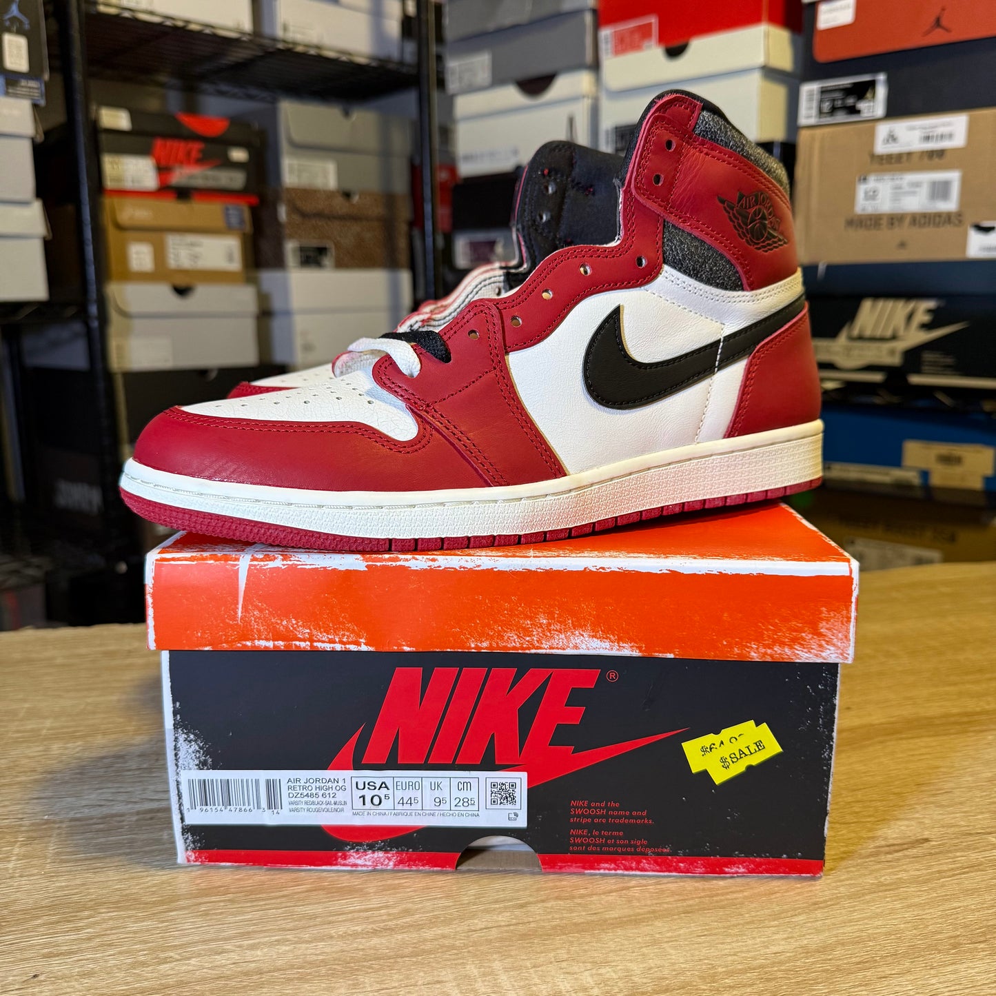 Size 10.5 - AJ 1 Chicago Lost And Found