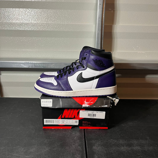 Size 12 - AJ 1 Court Purple 2.0