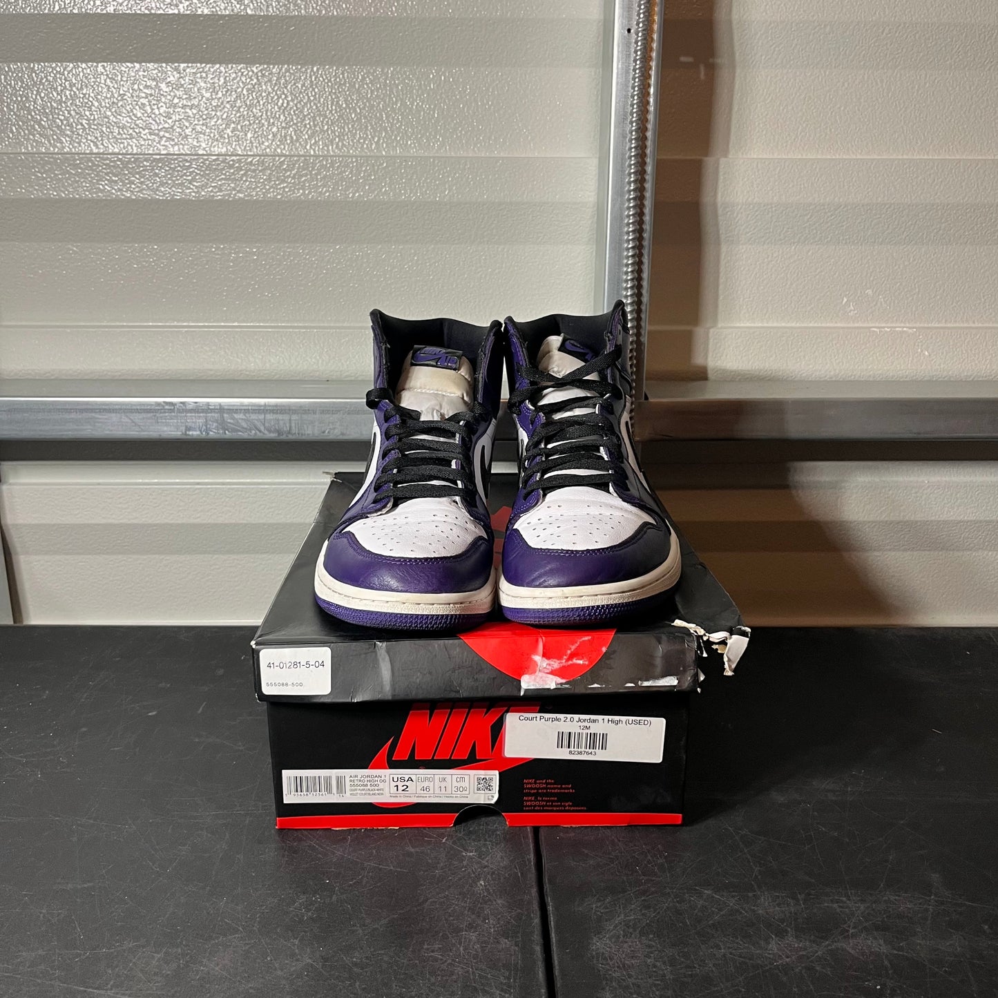 Size 12 - AJ 1 Court Purple 2.0