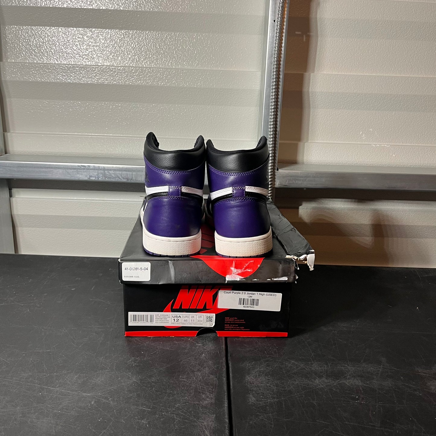Size 12 - AJ 1 Court Purple 2.0