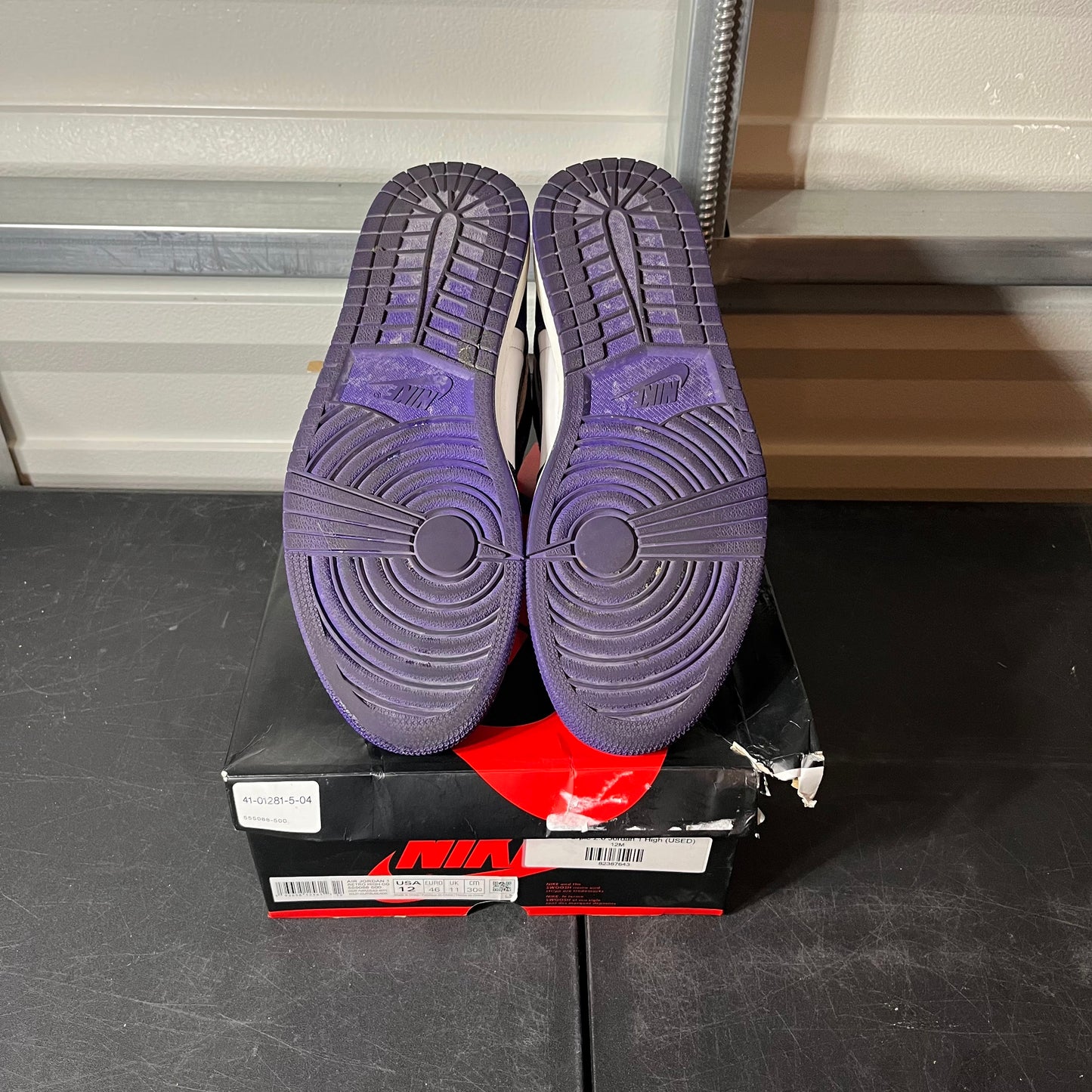 Size 12 - AJ 1 Court Purple 2.0