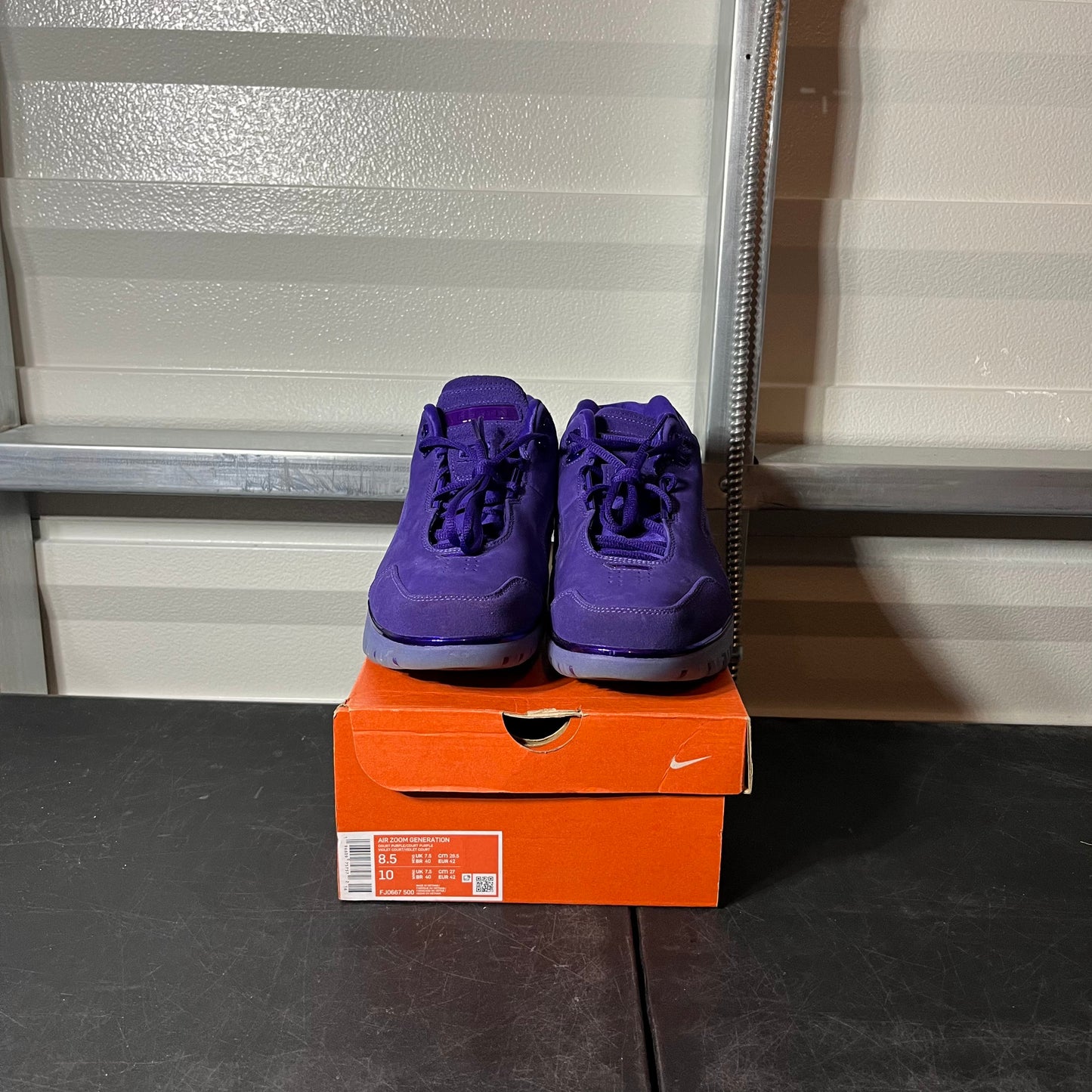 Size 8.5 - LeBron Air Zoom Court Purple