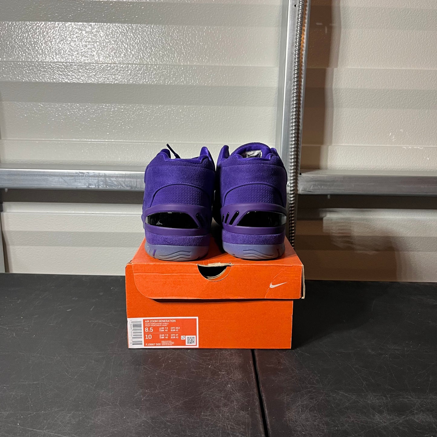 Size 8.5 - LeBron Air Zoom Court Purple