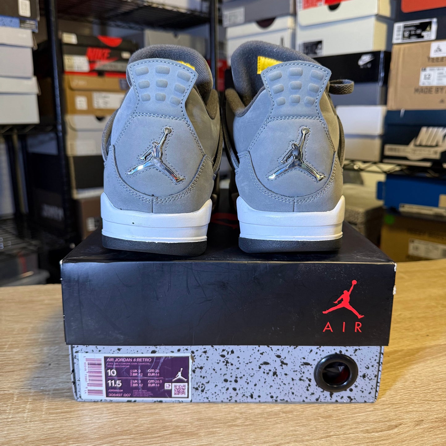 Size 10 - AJ 4 Cool Grey
