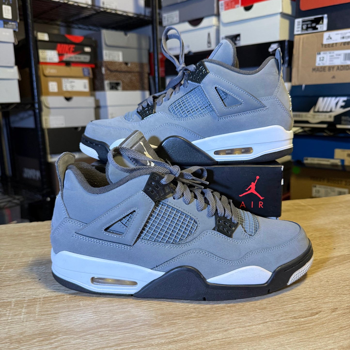 Size 10 - AJ 4 Cool Grey