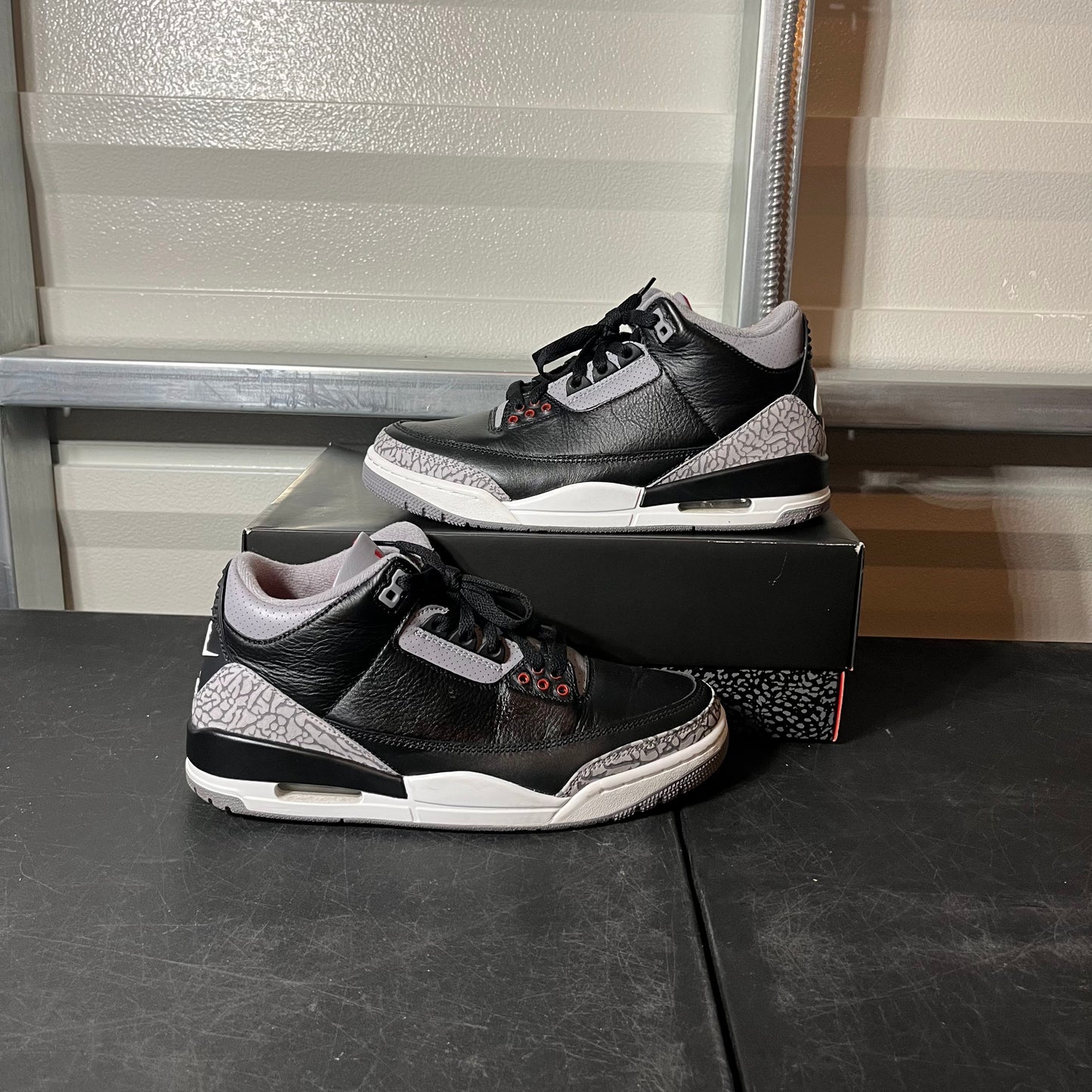 Size 8.5 - AJ 3 Retro Black Cement
