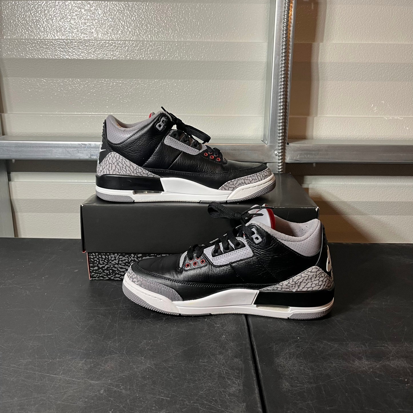 Size 8.5 - AJ 3 Retro Black Cement
