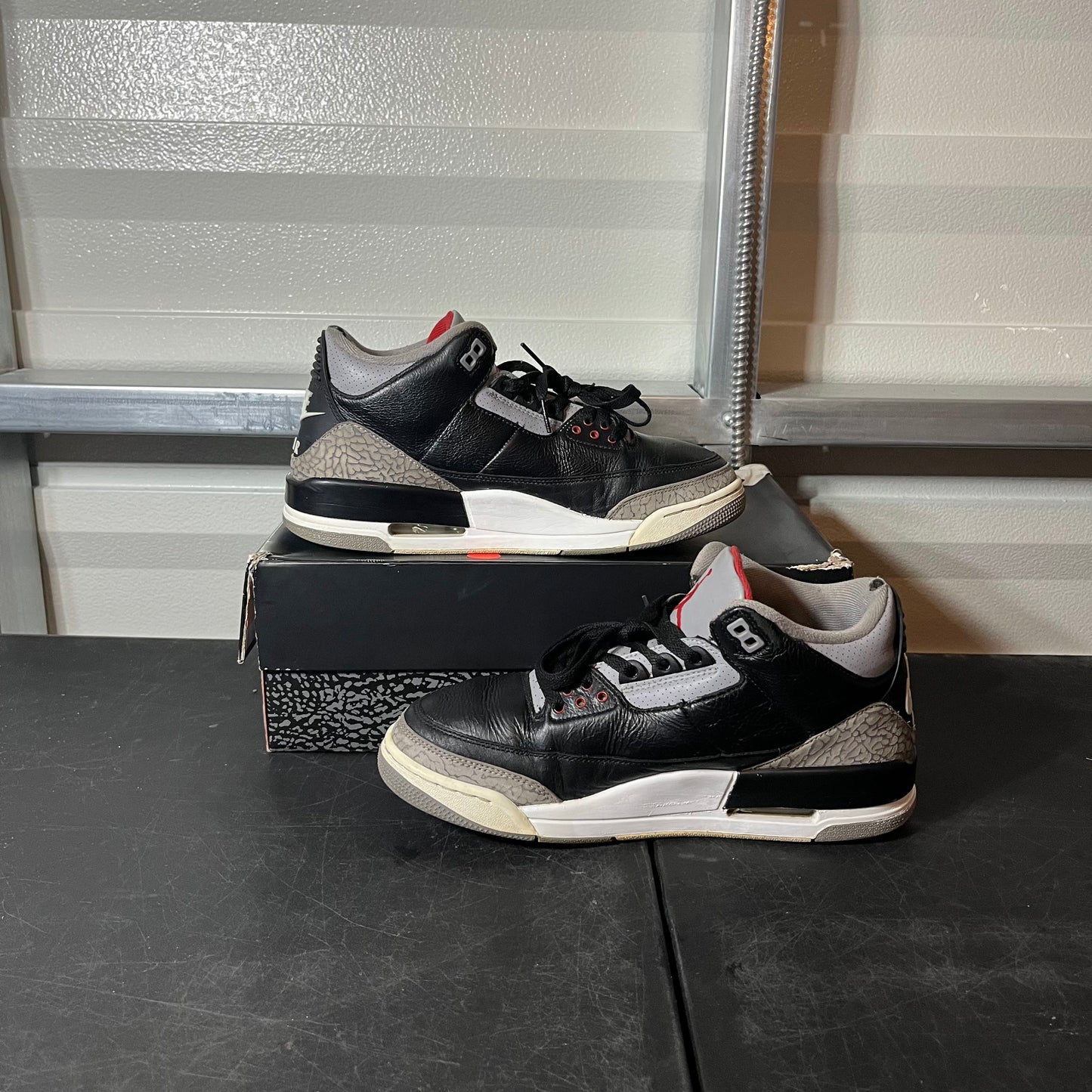 Size 9 - AJ 3 Retro Black Cement