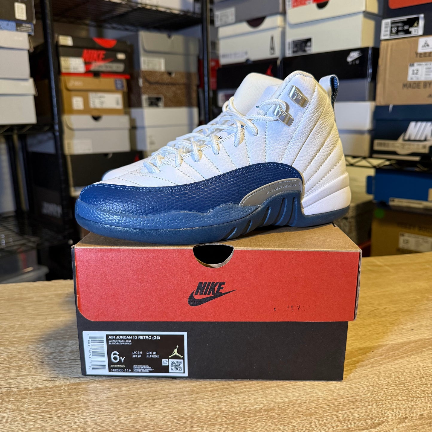 Size 6Y - AJ 12 French Blue