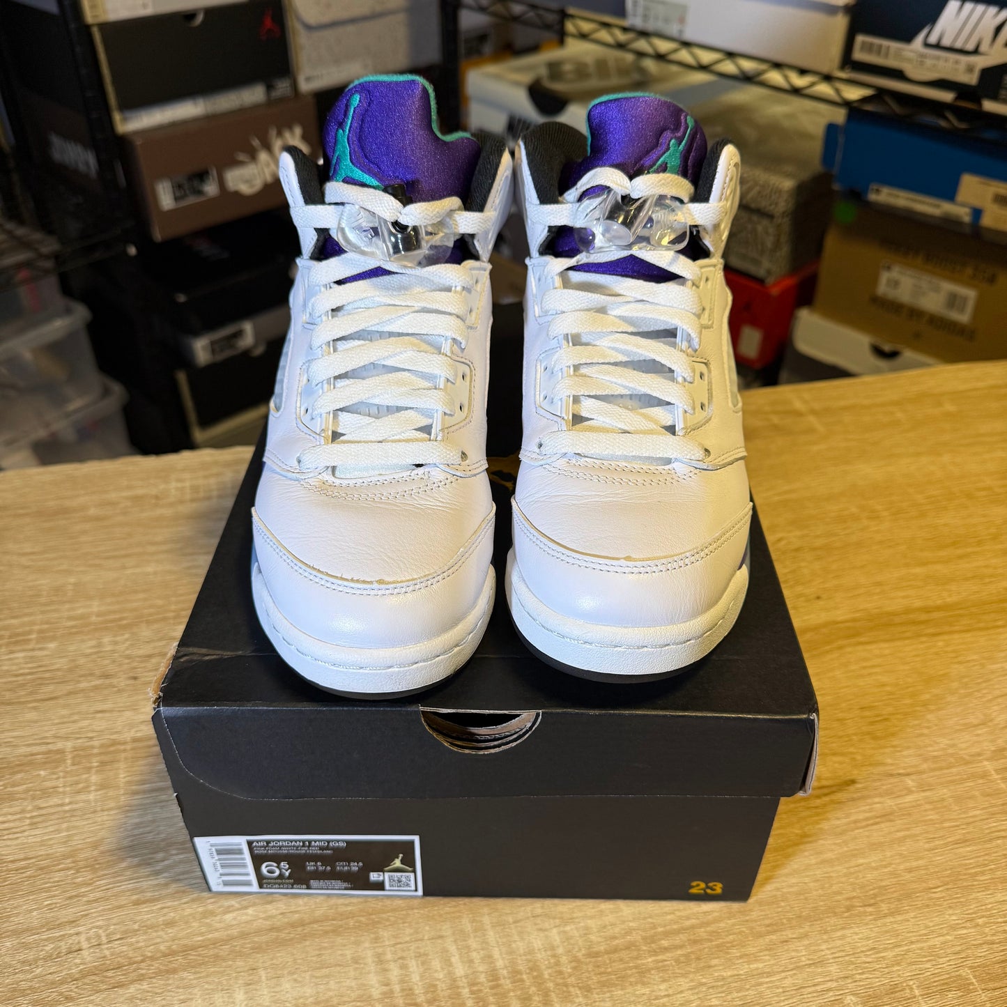 Size 6Y - AJ 5 Grape