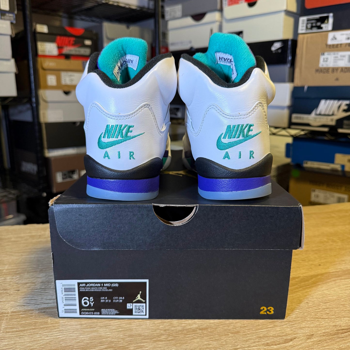 Size 6Y - AJ 5 Grape