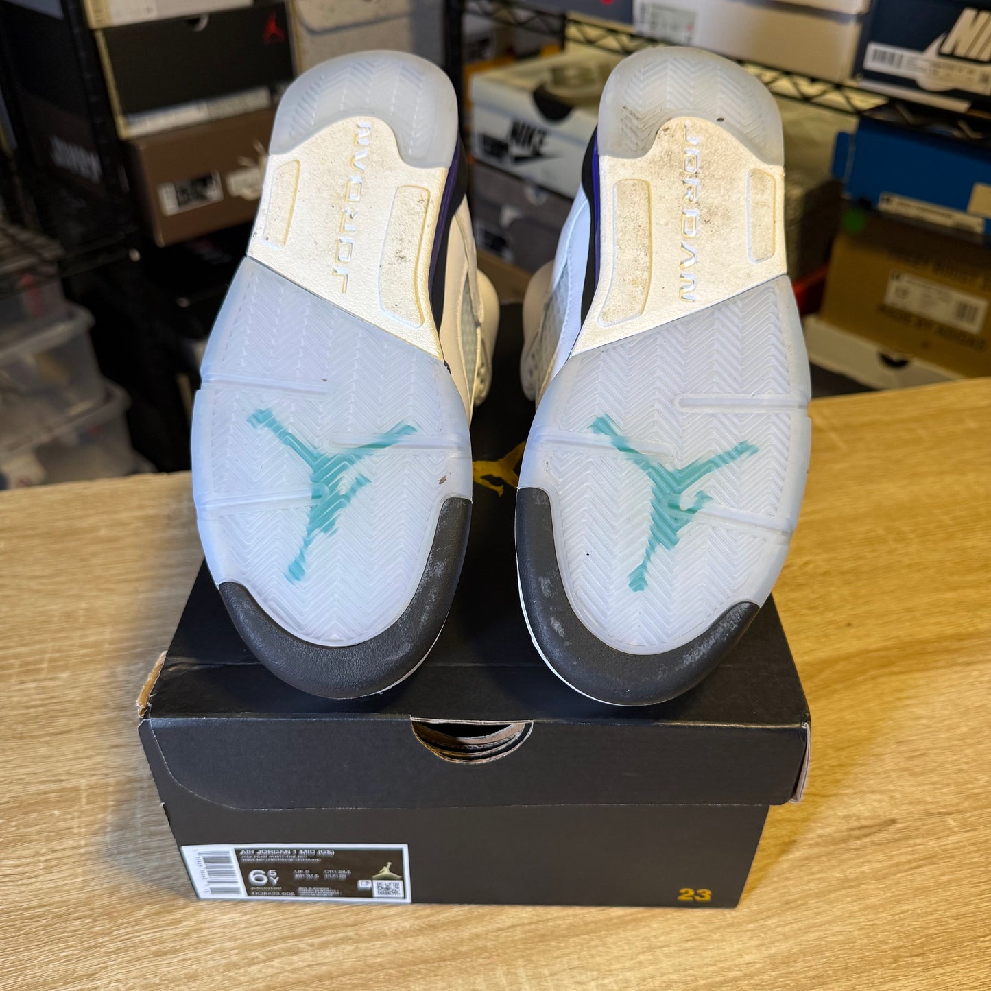 Size 6Y - AJ 5 Grape