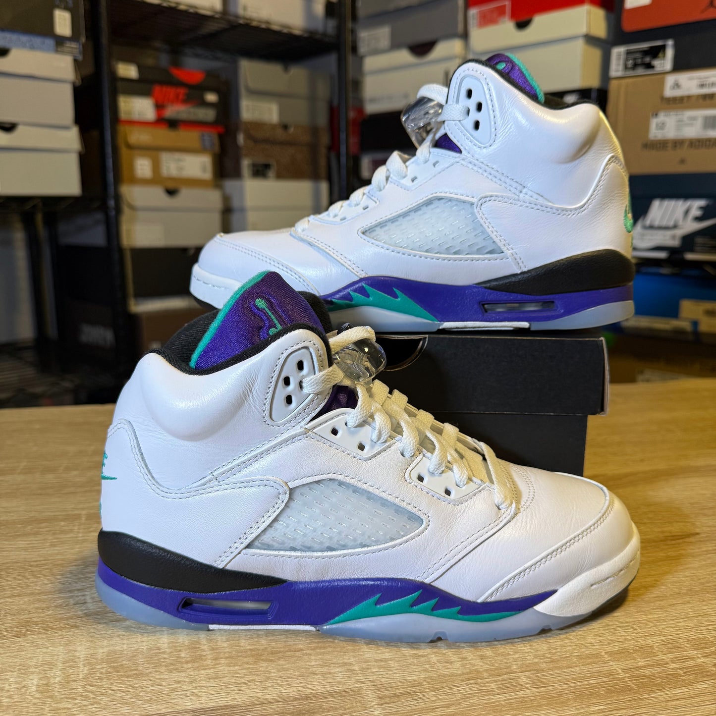 Size 6Y - AJ 5 Grape
