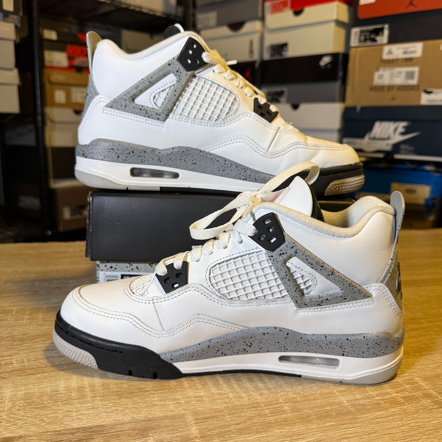 Size 6.5Y - AJ 4 White Cement