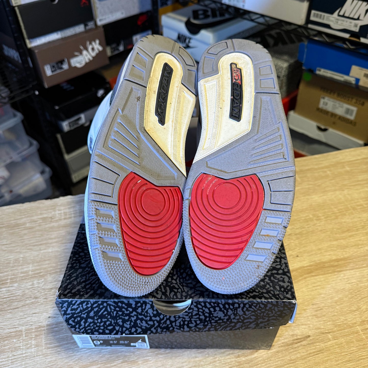 Size 9.5 - AJ 3 Cement Grey