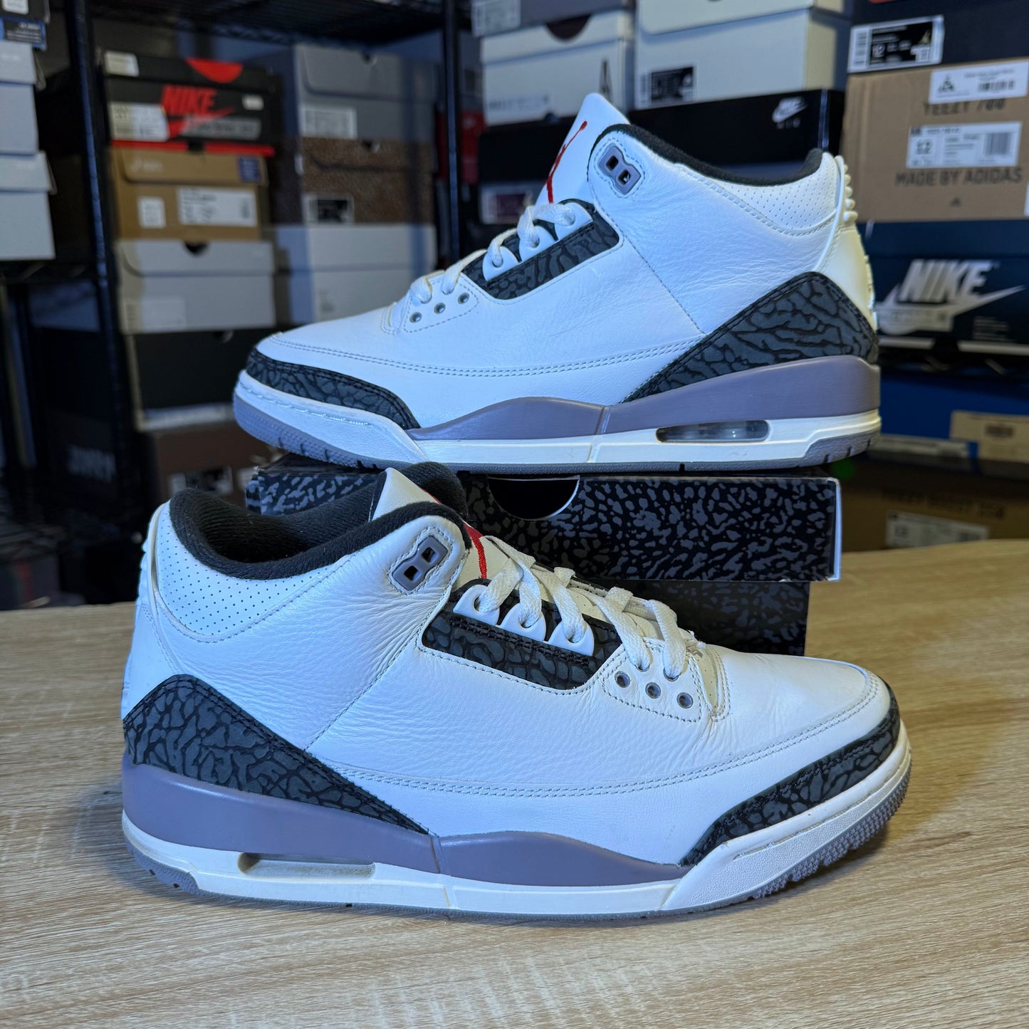 Size 9.5 - AJ 3 Cement Grey