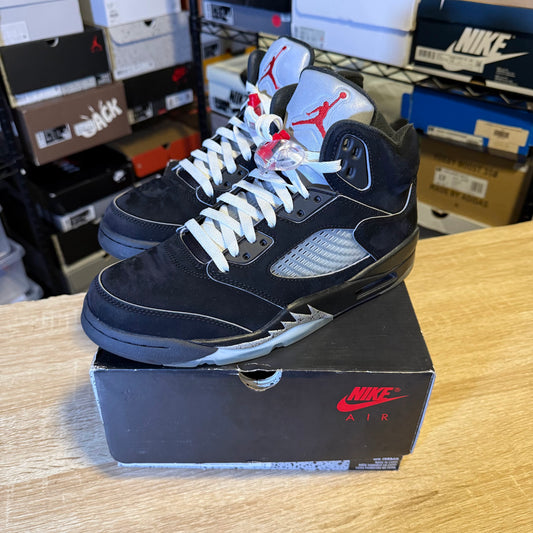 Size 8 - AJ 5 Metallic Black