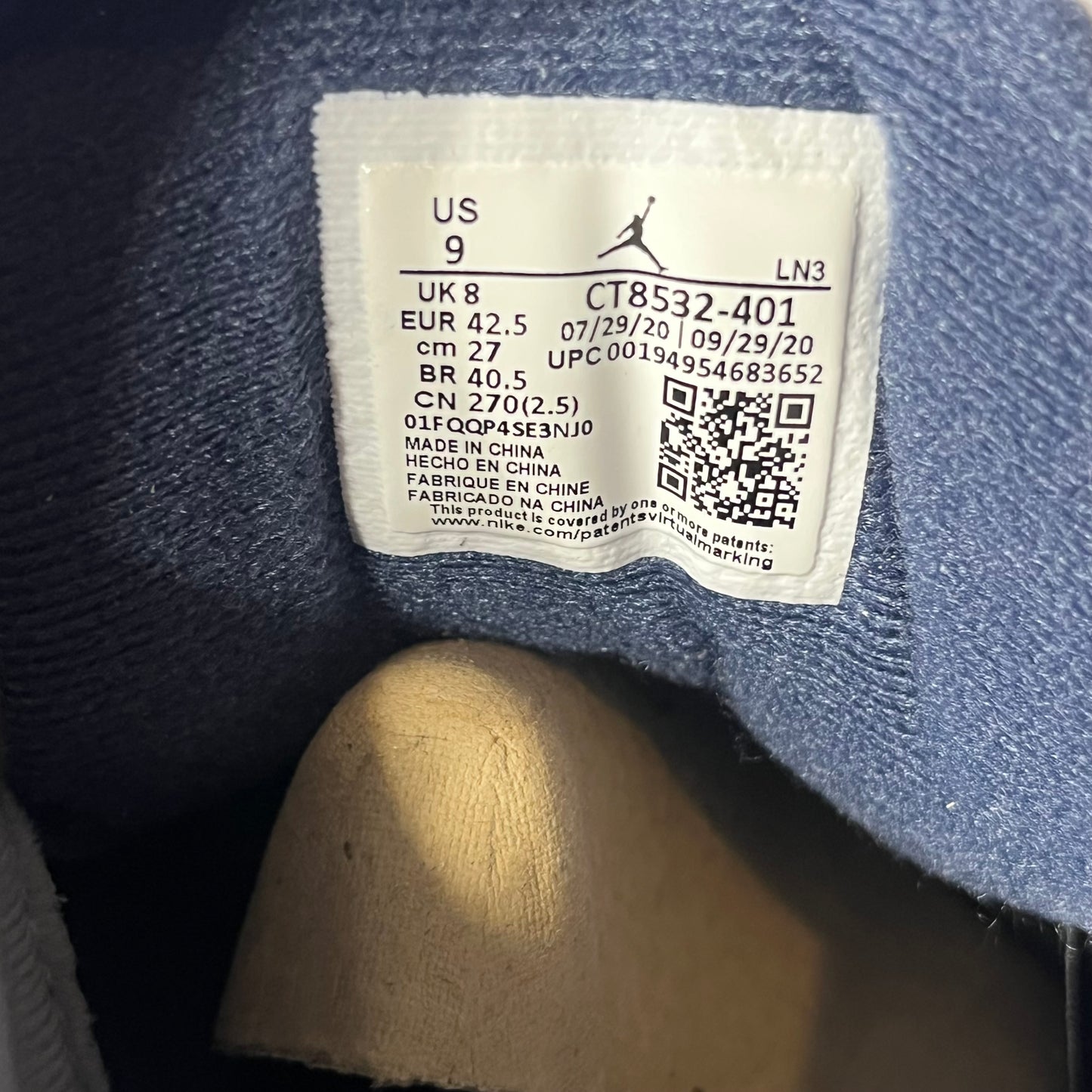 Size 9 - AJ 3 Georgetown