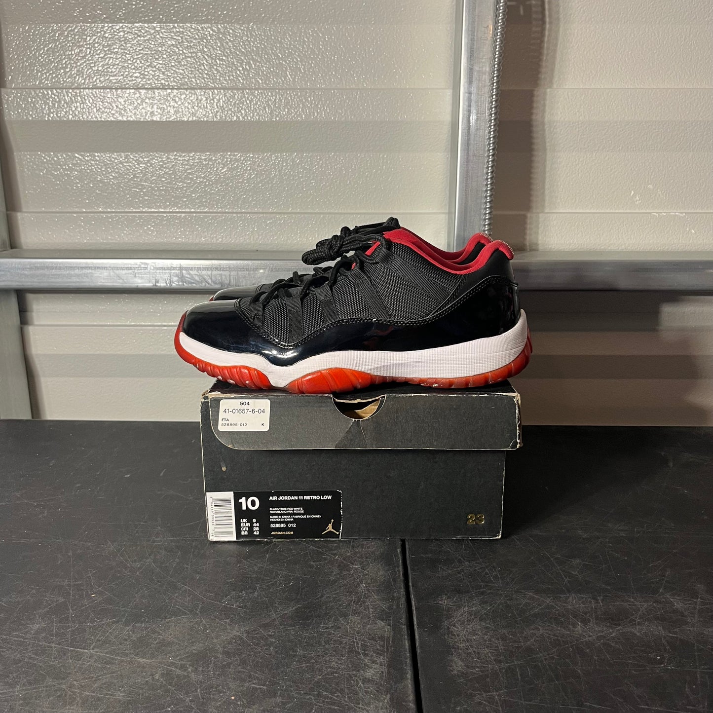 Size 10 - AJ 11 Low Bred