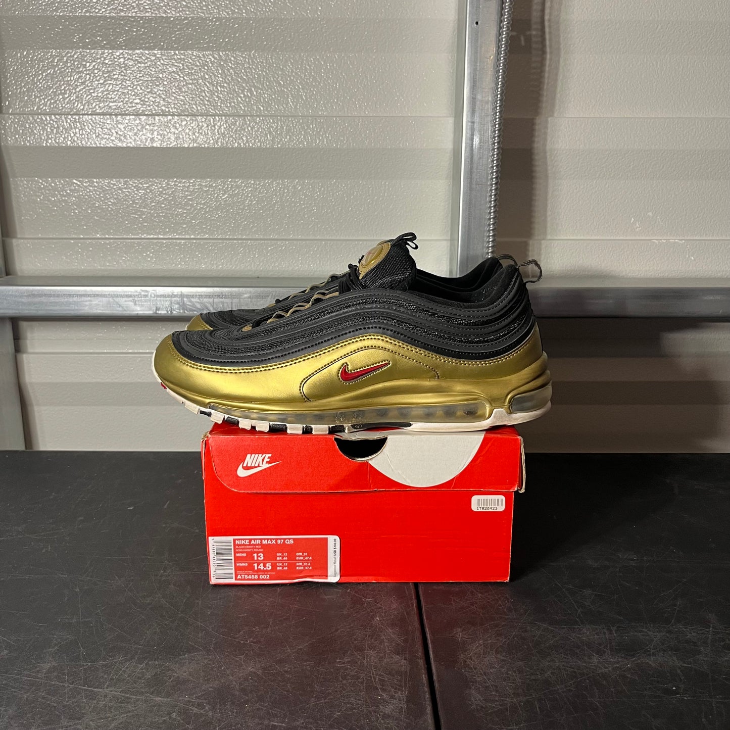 Size 13 - Air Max 97 Gold/Black