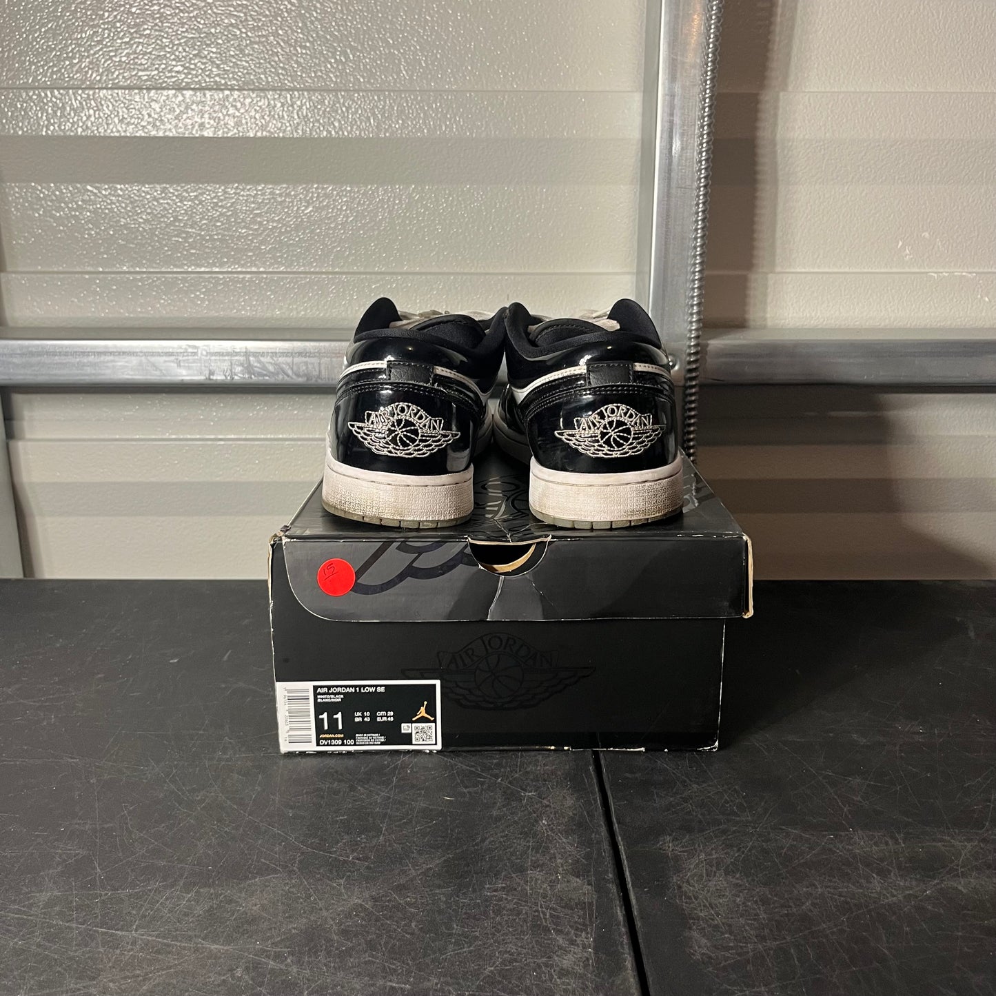 Size 11 - AJ 1 Low Black