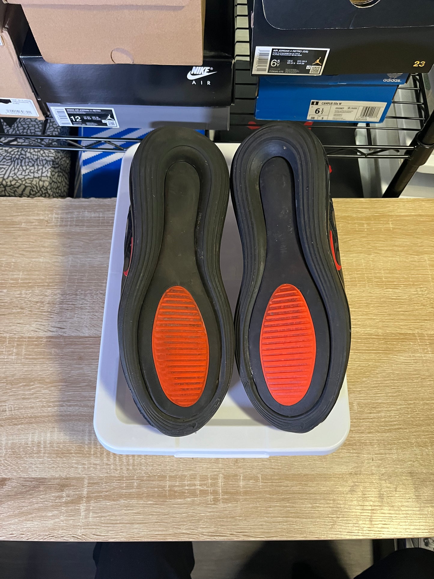Size 11.5 - Air Max 720 Black Crimson