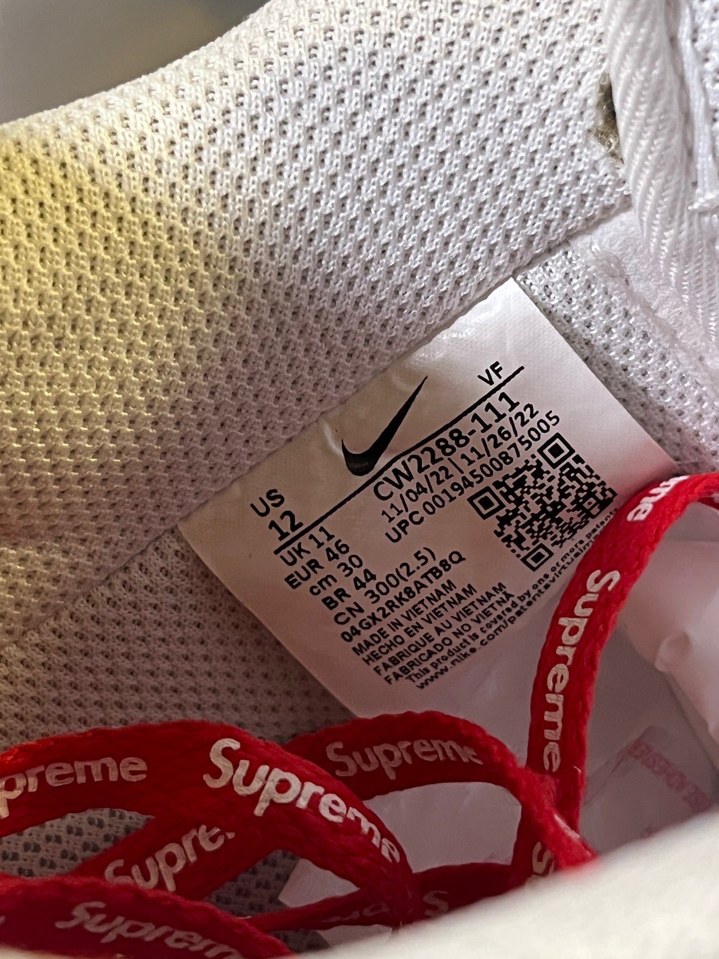 Size 12 - AF 1 White