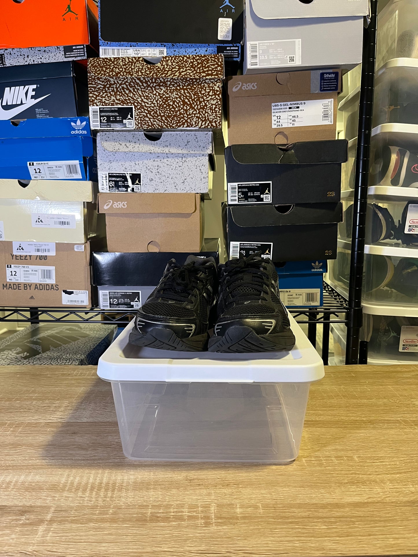 Size 9.5 - Asics Gel 1130 Black Pure Silver