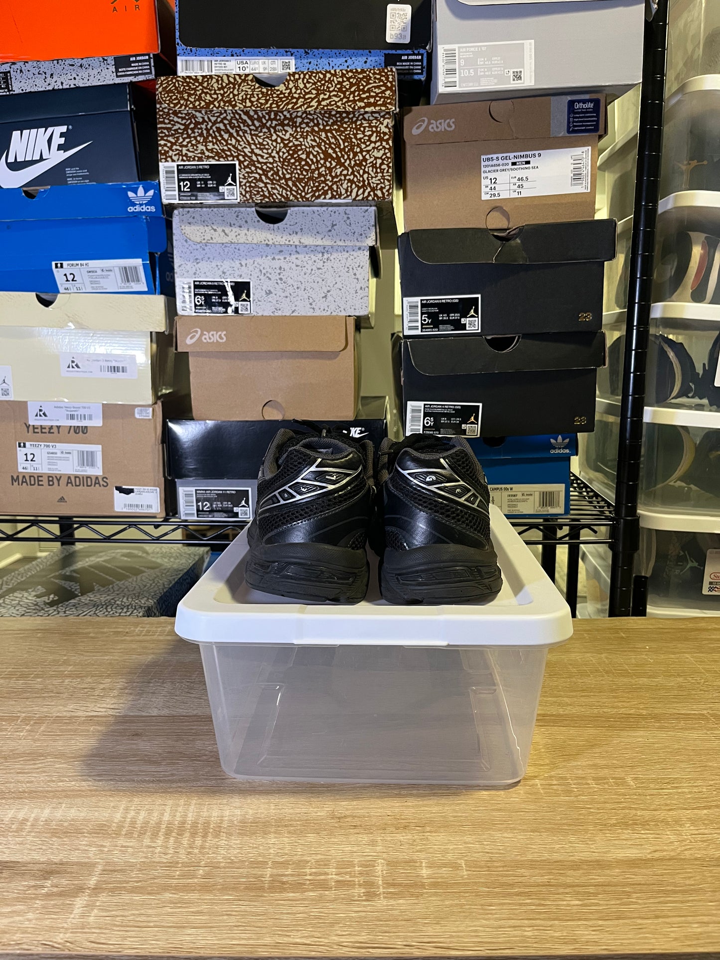 Size 9.5 - Asics Gel 1130 Black Pure Silver