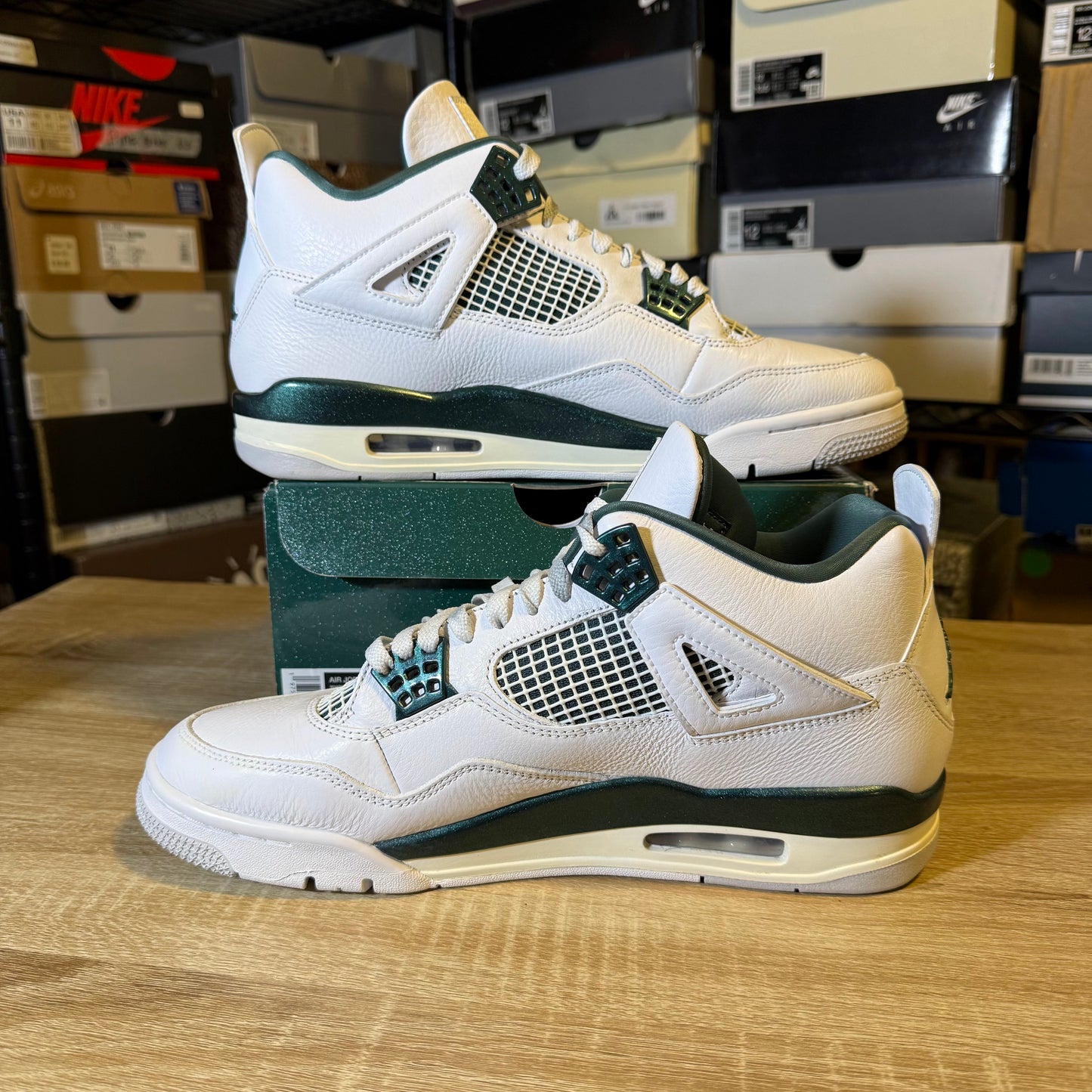 Size 10.5 - AJ 4 Oxidized Green