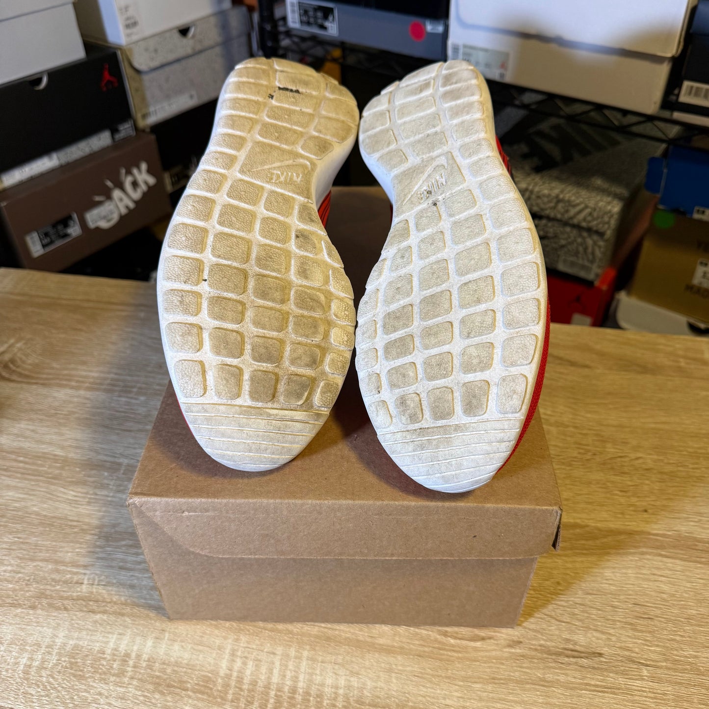 Size 9 - Nike Rosherun Hyper Red